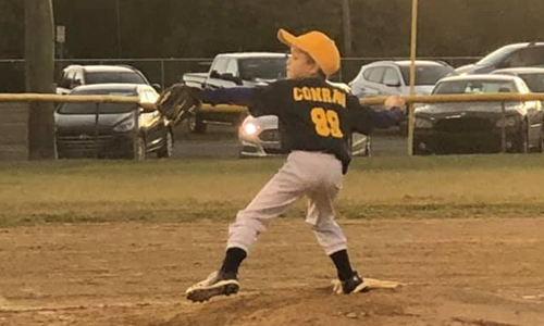 Mason Conran pitching fallball 2019